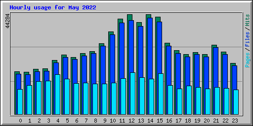 Hourly usage for May 2022
